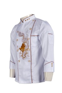 KI068 tailor made chef uniform team catering uniform 3/4 7' sleeves tailor made company supplier hongkong  monogrammed chef coat